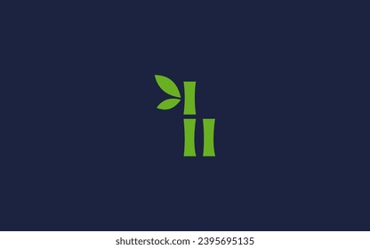 letter b with bamboo logo icon design Vector design template inspiration