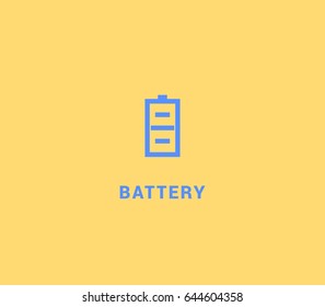 The letter B - battery vector logo