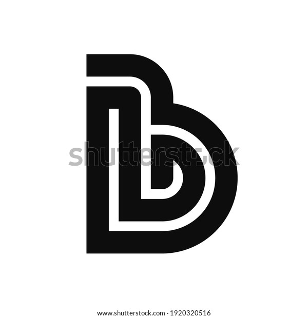 Letter B Bb Initial Logo Template Stock Vector (Royalty Free) 1920320516