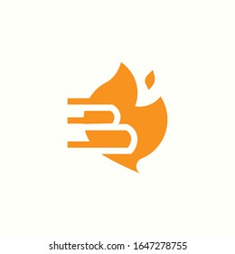The letter B -  BBQ logo. Barbecue vector logotype