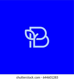 The letter B, Beautiful vector logo