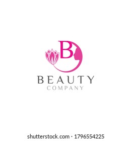 Letter  B Beauty Logo, Natural Spa Salon