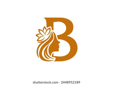 Letter B Beauty Salon Logo Design Vektorgrafik Icon - Best logo premium