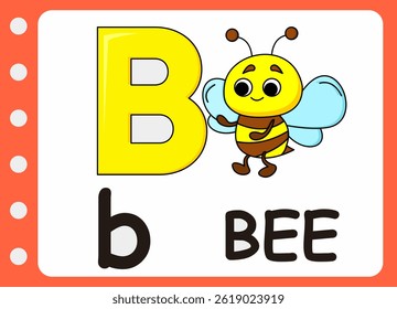 letter B for bee. kids learning game 