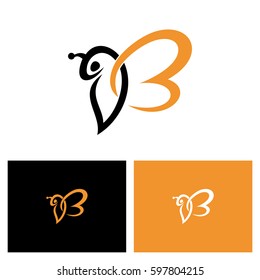 Letter B For Bee Logo