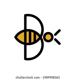 letter B bee logo vector template