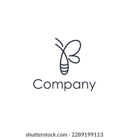 
letter B bee vector logo design