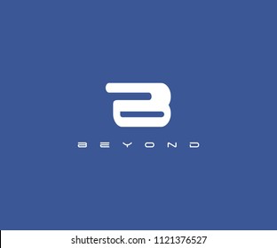 Letter B Beyond Logo Design Template