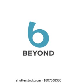 Letter B Beyond Text Logo Vector Stock Vector (Royalty Free) 1807568380 ...