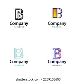 Letter B Big Logo Pack Design Creative Modern logos design for your business