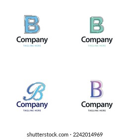 Letter B Big Logo Pack Design Creative Modern logos design for your business