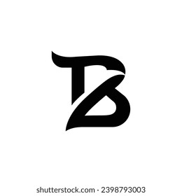 Letter B With Bird Logo Design Template