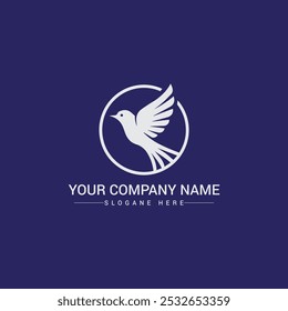 Design de logotipo de pássaro Carta B com design de modelo vetorial