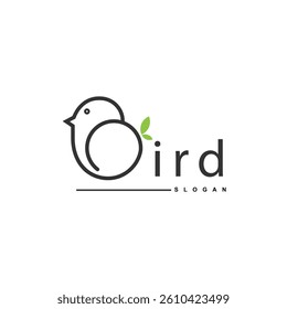 Letter B bird logo template vector 