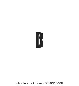 letter B blade vector illustration