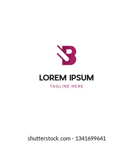 Letter B With Book Creative Logo Design