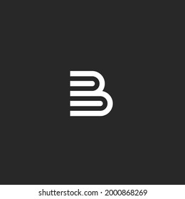 letter b book logo design vector illustration