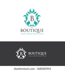 Letter B Boutique Logo Template Stock Vector (Royalty Free) 368583941