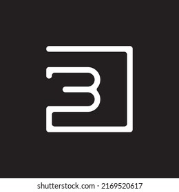 letter b box  logo icon vector image , letter b  logo design template inspiration vector image