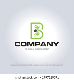 Logo de la marca Carta B Logo de la aplicación. Plantilla de diseño del logotipo de la compañía de letras B. Diseño del logotipo de la empresa de agencia de publicidad.