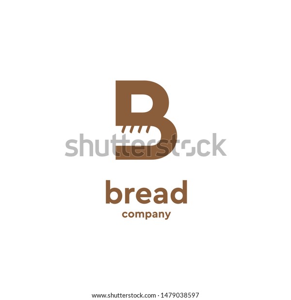 Letter B Bread Logo Template Stock Vector (Royalty Free) 1479038597 ...