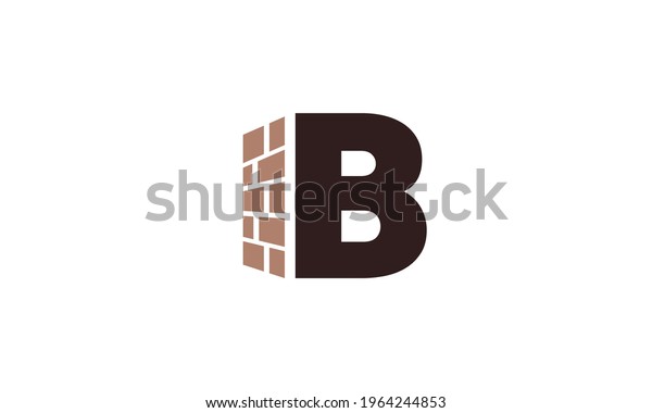 Letter B Brick Logo Vector Icon Stock Vector (Royalty Free) 1964244853 ...