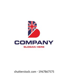 Letter B British Logo Design