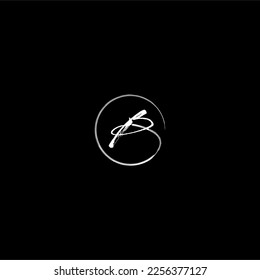 Letter B brush, circularly made modern, luxurious and simple