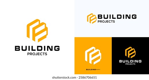 Letter B Building architecture construction logo design, Architect house repair, Architecture logo design, Architect house, Home Building Logo Design, interior furniture vector sign symbol.