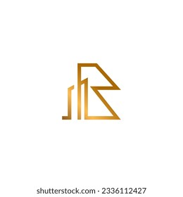 Letter B Building Logo Design. B Line Logo