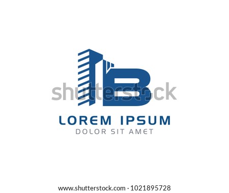 Letter B Building Logo Design Stock Vector (Royalty Free) 1021895728 ...