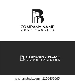 Buchstaben B Erstellen von Monogramm-Logo-Design