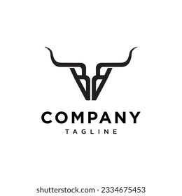 
Letter B and B bull logo icon vector template.eps