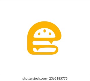 letter B burger logo simple