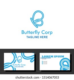 Letter B. Butterfly logo template vector icon illustration. This logo suitable for beauty, cosmetic, spa, salon.
