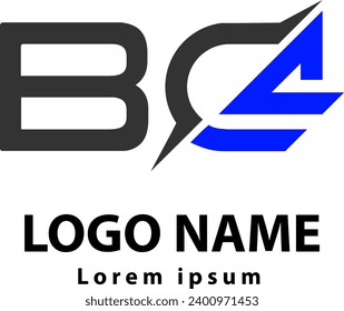 letra b c vectores de logotipo 4, logotipo sencillo