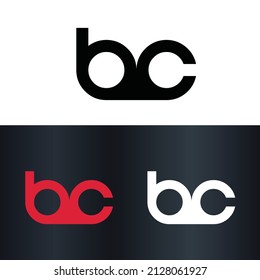 Letra b C Diseño de logotipo de vectores modernos creativos