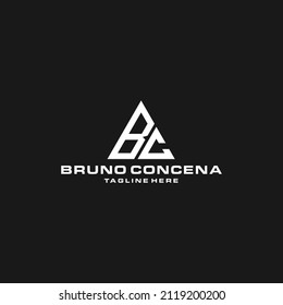 Logo-Konzept Buchstaben B und C, Vektorgrafik