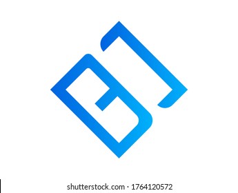 Diseño del logotipo de monograma de letra B y C