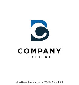 Letter B C Monogram Logo Icon Vector