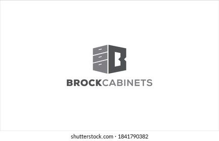 Letter B Cabinet Vector Logo Design Stock Vector (Royalty Free ...