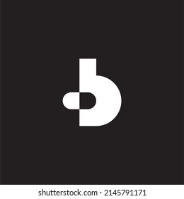 
Letter b capsule simple symbol logo vector