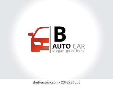 Letter B Car Logo Design Template Inspiration, Vector Illustration, Vehicle Logo, Automotive Logo