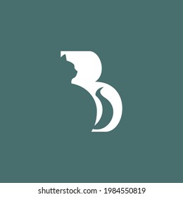 Letter B Cat Head Logo Stock Vector (Royalty Free) 1984550819 ...