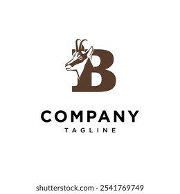 Letter B Chamois logo icon vector