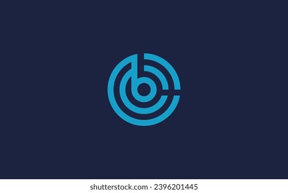 Letter b circle logo icon design vector design template inspiration
