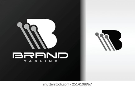 Letra B círculo moderno logo