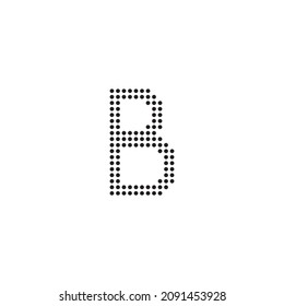 letra B círculos símbolo simple vector