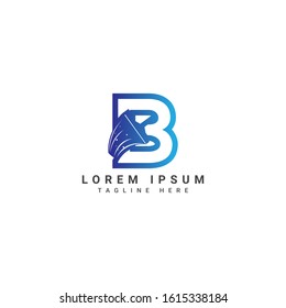 Letter B With Cleaning Symbol Vector Royalty Logo Design Inspirations