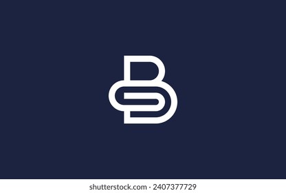 letter b with clip logo icon design vector design template inspiration